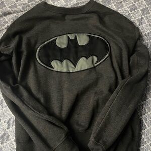 Vintage Gray/Black Batman Logo Sweatshirt’s